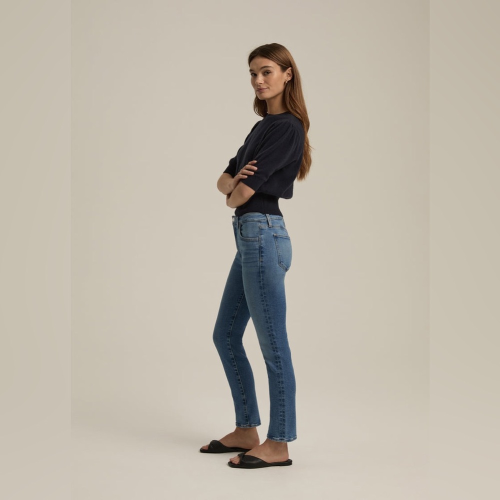 FAVORITE DAUGHTER Jeans High Rise Slim Straight Denim Size 25 NWT $198 MSRP NEW - Picture 4 of 17